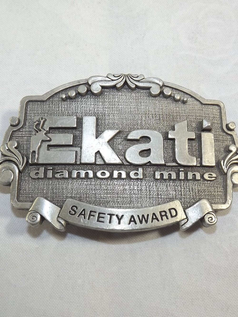 Ekati Diamond Mine Safety Award Belt Buckle
